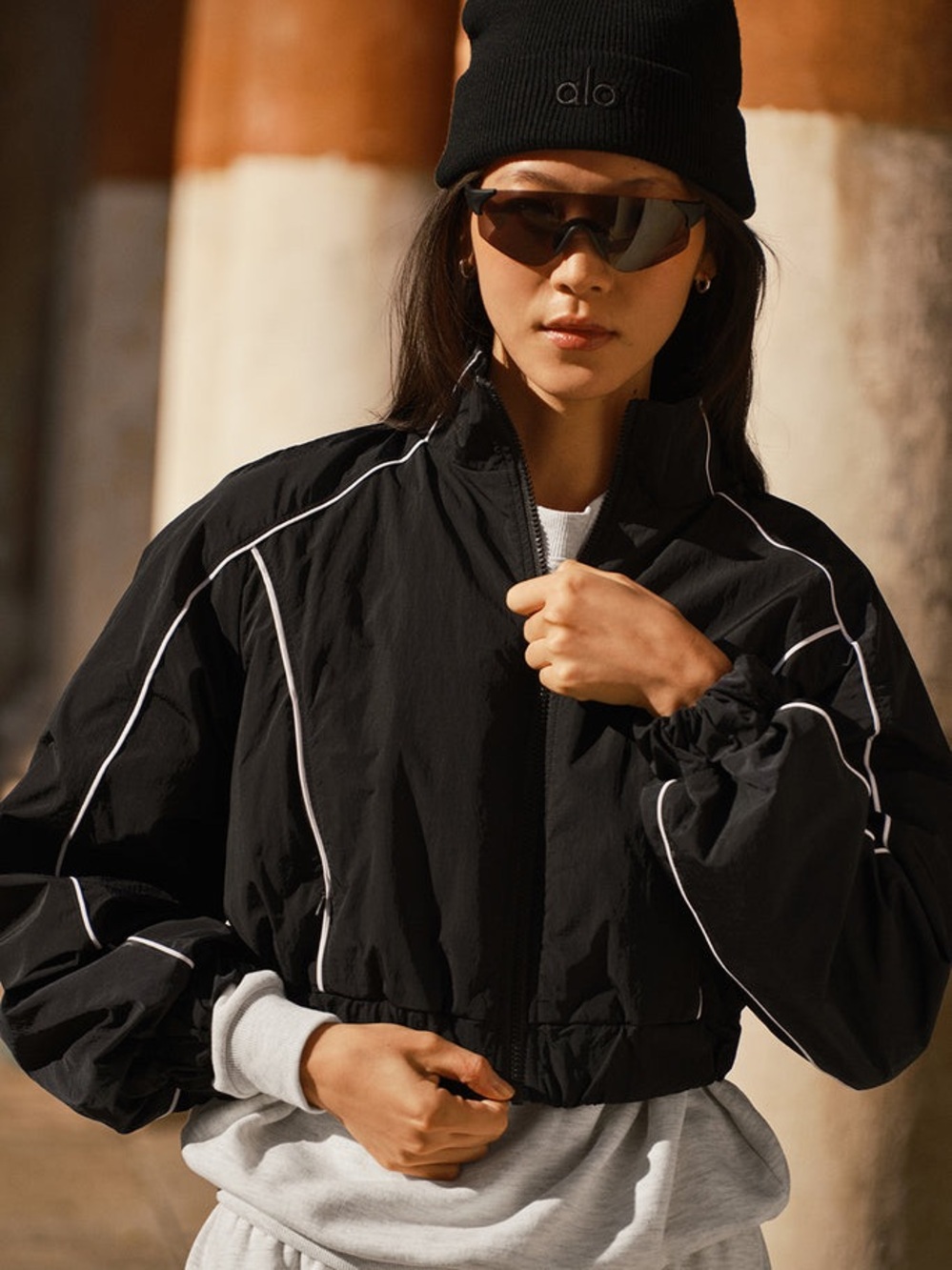 ALO Yoga motivate full-zip track jacket